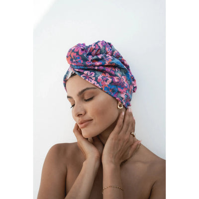 Louvelle - Riva Hair Towel Wrap Secret Garden