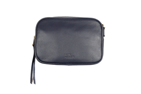 Rare Rabbit - Rosie Leather Crossbody Bag-Navy