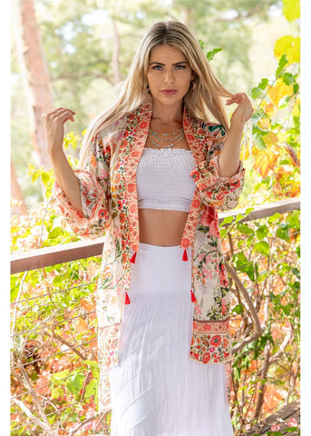 Cienna - Rouge Bloom Kimono