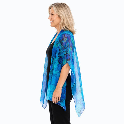 Claire Powell - Silk Scarf Reef