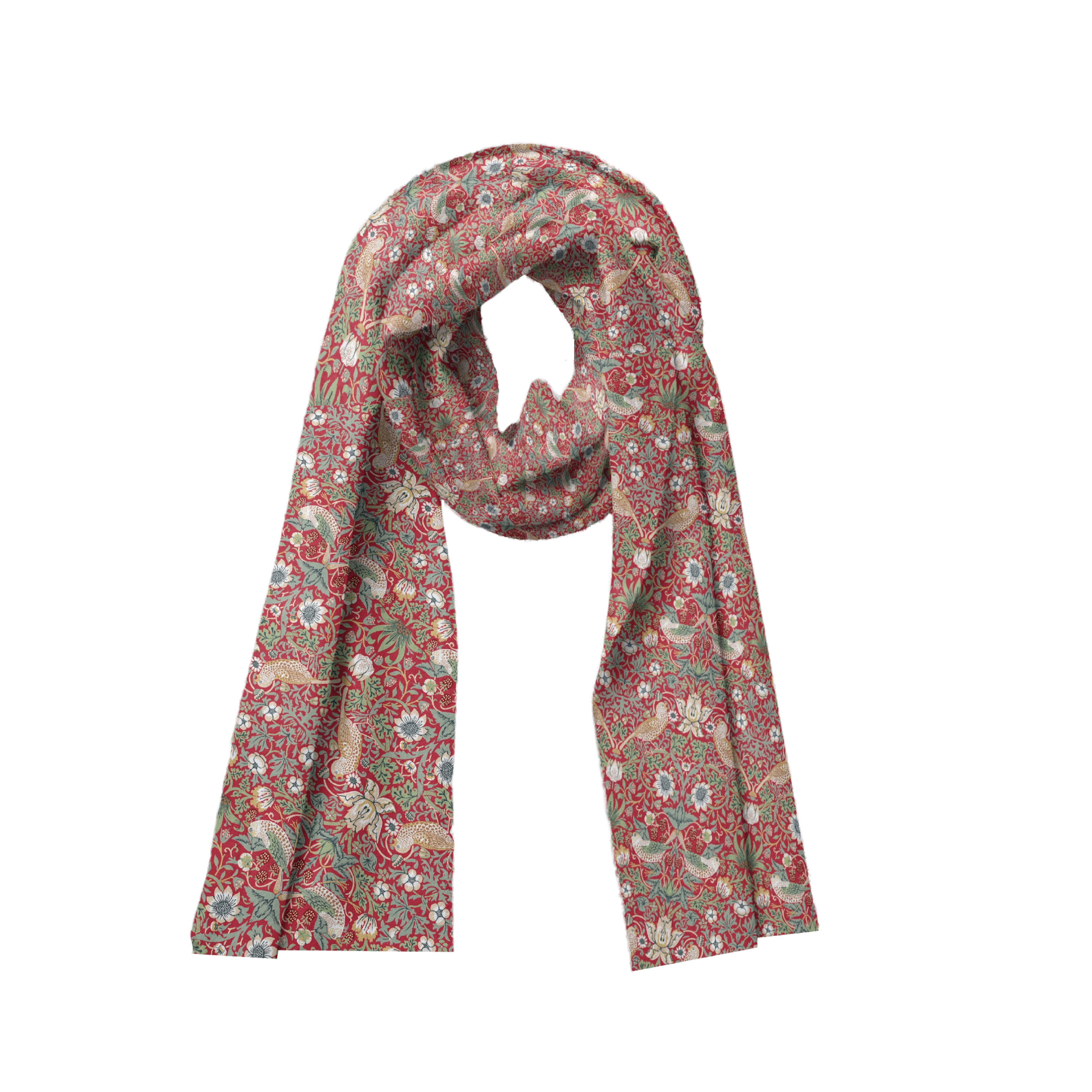 Artico - Scarf William Morris Strawberry Thief Red
