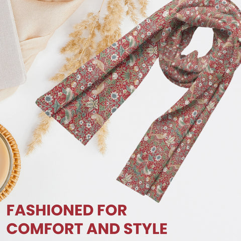 Artico - Scarf William Morris Strawberry Thief Red