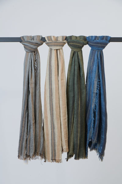 Namastai - Striped Viscose Scarf - Assorted