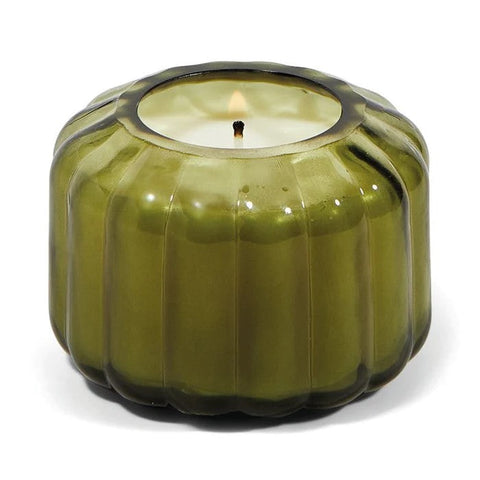 Ribbed Borosilicate Glass  Candle