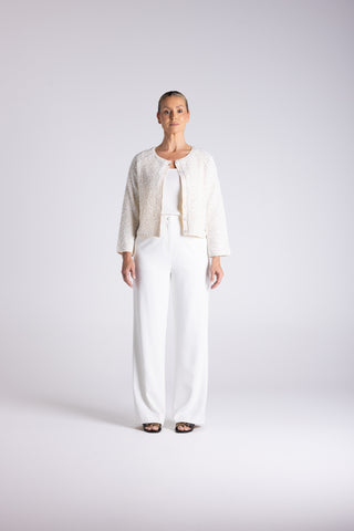Two T's - Sequin Cardi - Milk