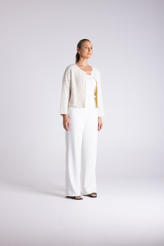 Two T's - Sequin Cardi - Milk