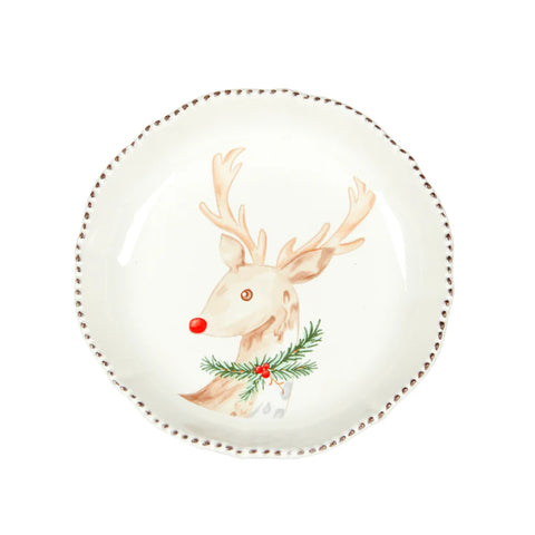 Holly & Ivy - Rudolf Ceramic Serving Tray