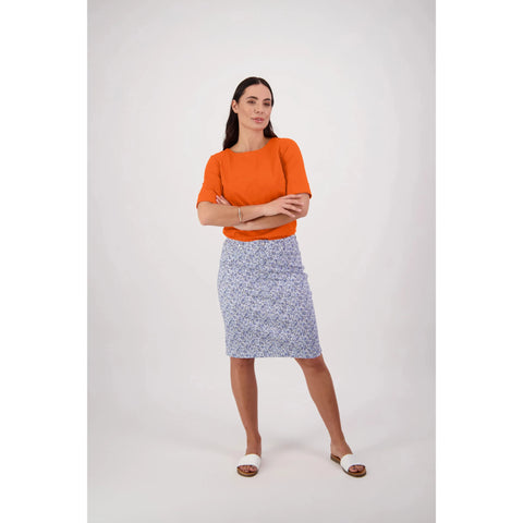 Vassalli - Denim Printed Skirt - Camilla