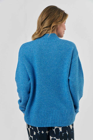 Naturals by O&J - Mock Neck Jumper-Skylight