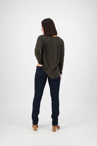 Vassalli - Slim Leg Full Length Jean - Indigo Denim