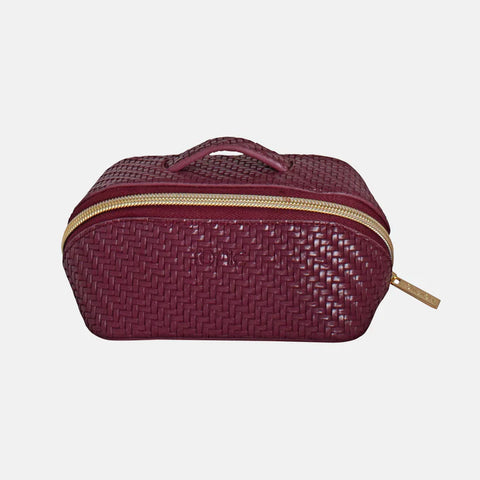 Tonic - Small Beauty Bag - Herringbone Plum