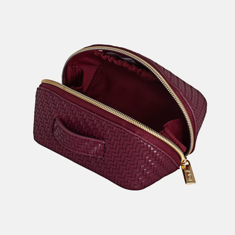 Tonic - Small Beauty Bag - Herringbone Plum