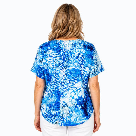 Claire Powell - Modal V Neck Top-Snow Cat