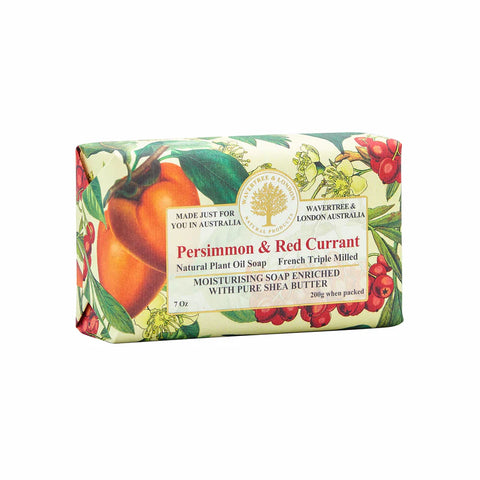 Wavertree and London - Persimmon & Red Currant Soap Bar 200g