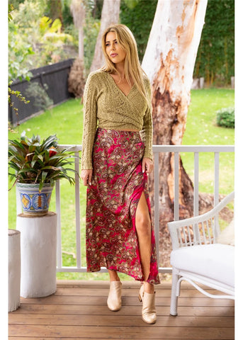 Cienna - Split Long Skirt - Sofia
