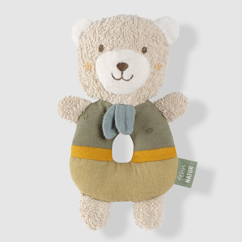 FehnNATUR - Soft Ring Rattle-Bear