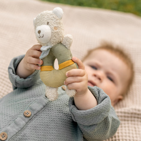 FehnNATUR - Soft Ring Rattle-Bear