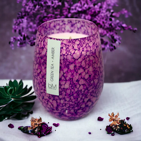 Black MILK - Splash Purple Candle  - Green Tea + Amber