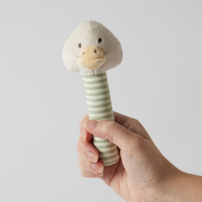 Pilbeam Living - Jiggle & Giggle - Stripe Duck Rattle