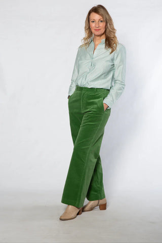 Equinox - Stripe Long Sleeve Shirt - Soft Green