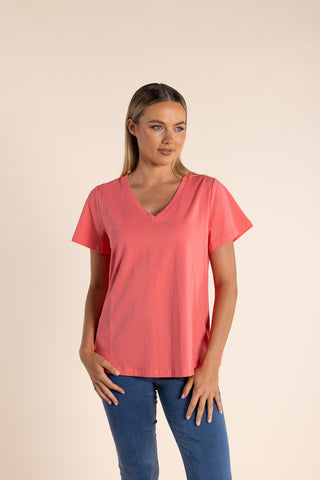 Two T's - Everyday V Neck T-Shirt Assorted