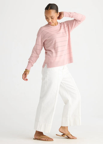 LD+Co - Textured Linen Jumper - Rose