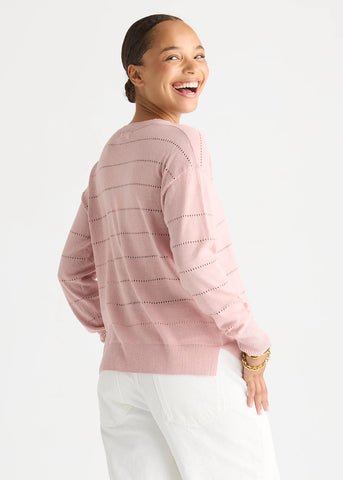 LD+Co - Textured Linen Jumper - Rose