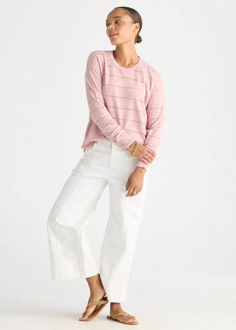 LD+Co - Textured Linen Jumper - Rose