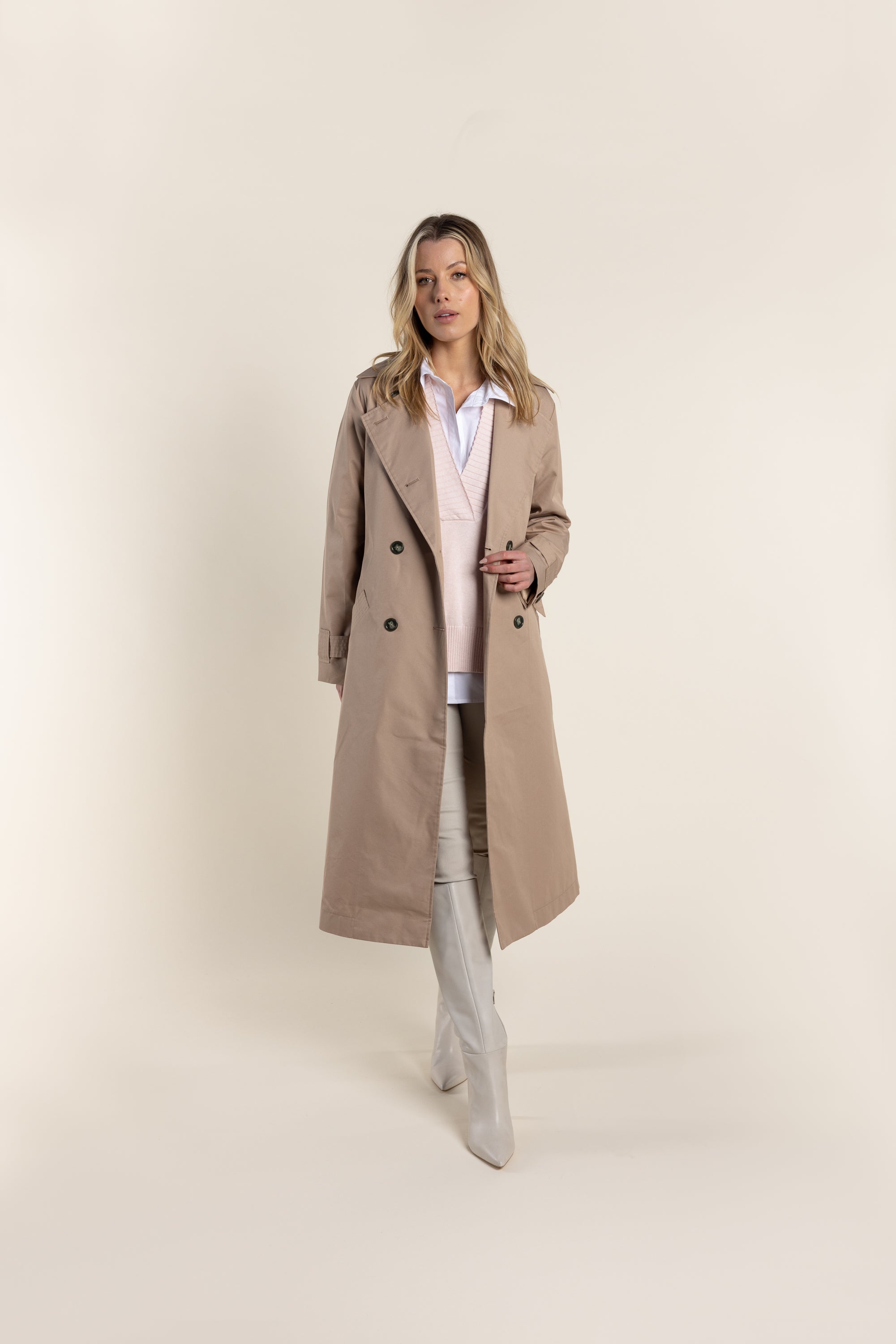 Two T's - Trench Coat Camel