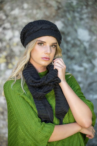 Cienna - Triangle Scarves Mohair Blend-Assorted