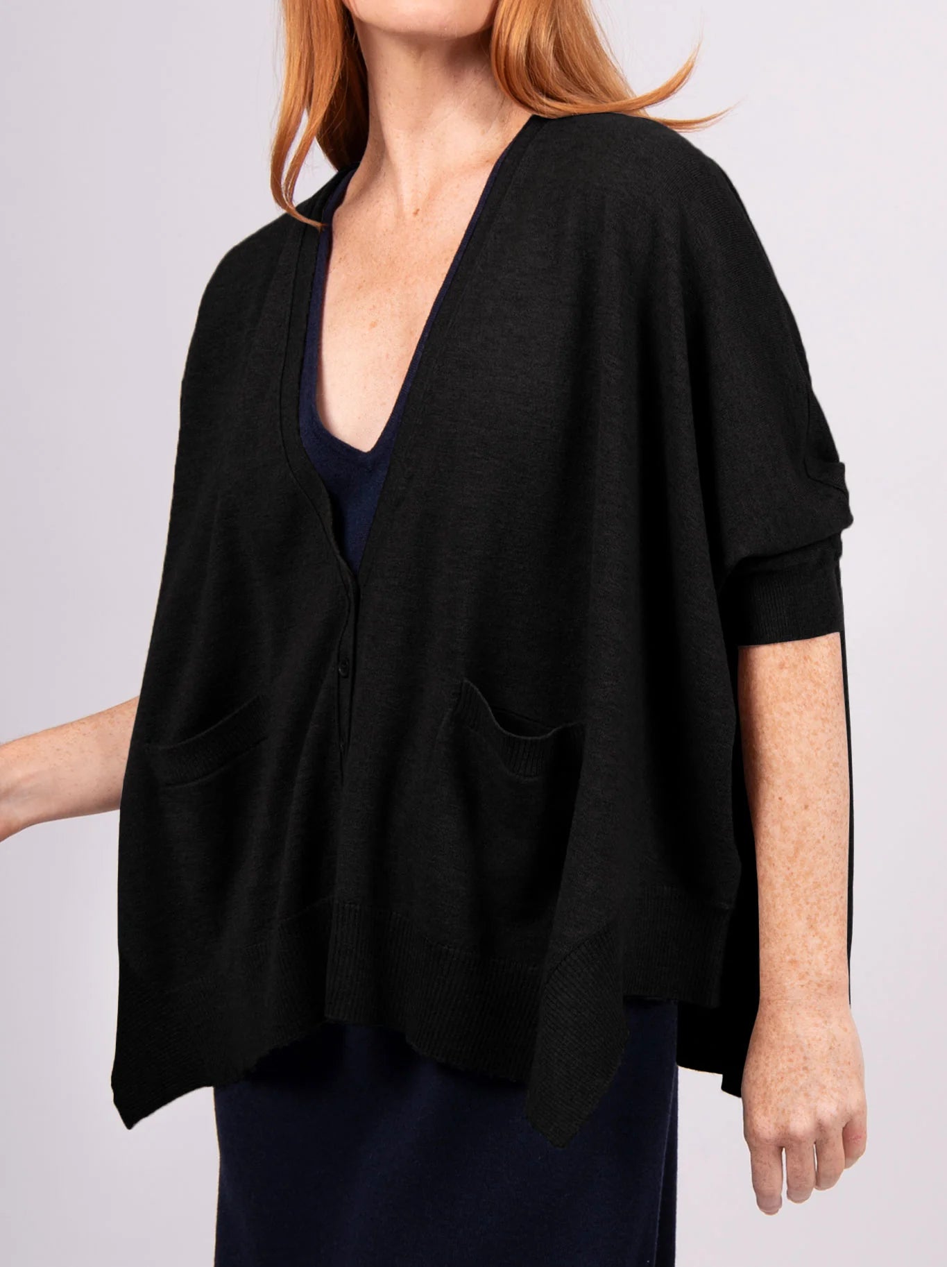 Bridge & Lord - Trina Oversized Cardi-Black