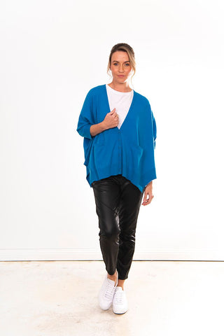Bridge & Lord - Trina Oversized Cardi Electric Blue