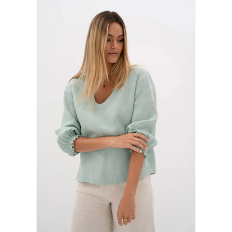 Humidity - Tulum Blouse Honeydew