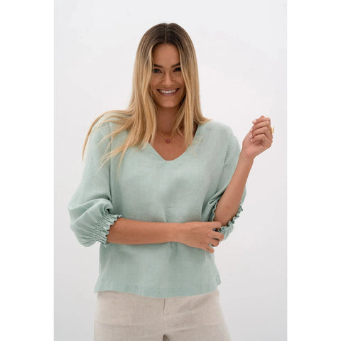 Humidity - Tulum Blouse Honeydew