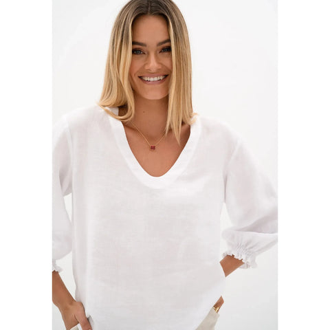 Humidity - Tulum Blouse White