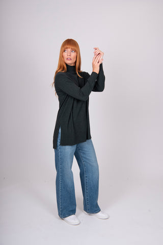 Bridge & Lord - Turtle Neck Tunic-Forest