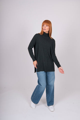 Bridge & Lord - Turtle Neck Tunic-Forest
