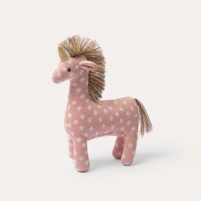 DLUX Baby - Unicorn Knitted Rattle Toy-Pink
