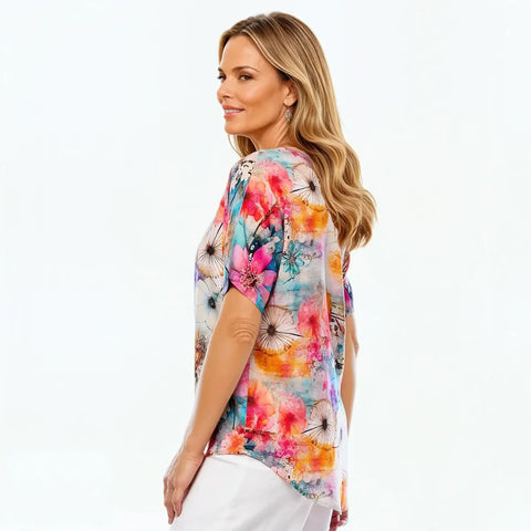 Claire Powell - Modal V Neck Top-Zen