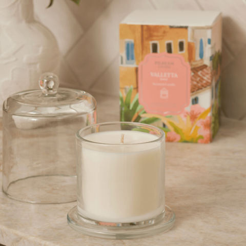 Pilbeam Living - Valletta Glass Cloche Candle - Santal