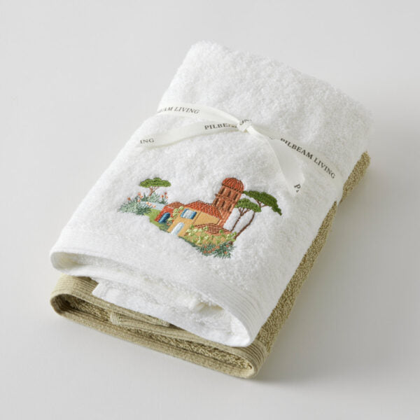 Pilbeam Living - Valletta Hand Towel - Set of 2 (1 Plain)