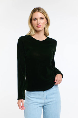 365 Days - Velvet Underground Top-Dark Green
