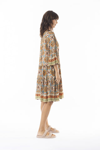 Escape by OQ - Vera Layers Frill Sleeve Dress