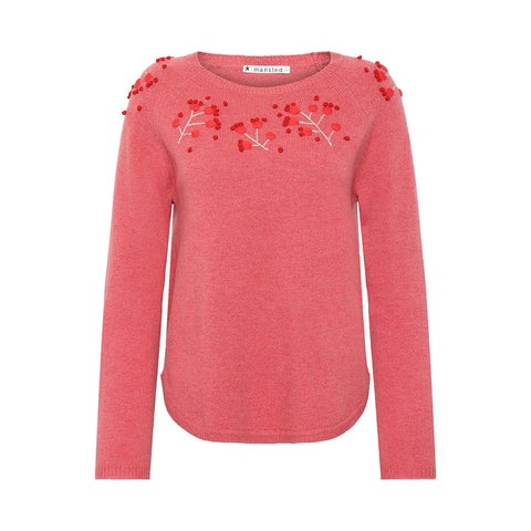 Mansted - Vicky - Edelweiss Crew Pullover - Coral