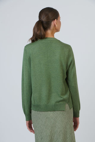 O&J - Viscose Cashmere Blend Cardigan - Sap