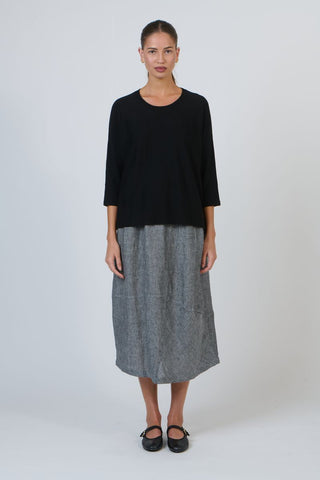 O&J - Viscose Cashmere Blend Jumper-Black