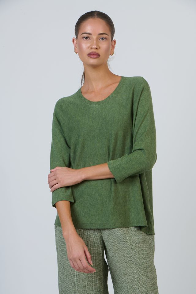 O&J - Viscose Cashmere Blend Jumper - Sap