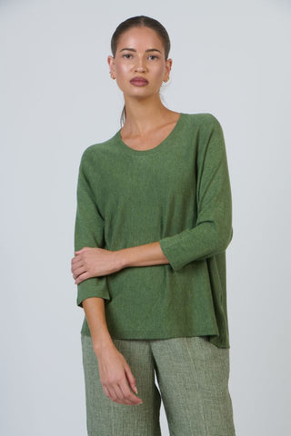 O&J - Viscose Cashmere Blend Jumper - Sap
