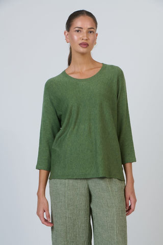 O&J - Viscose Cashmere Blend Jumper - Sap