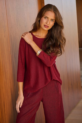 O&J - Viscose Cashmere Blend Jumper-Smoulder